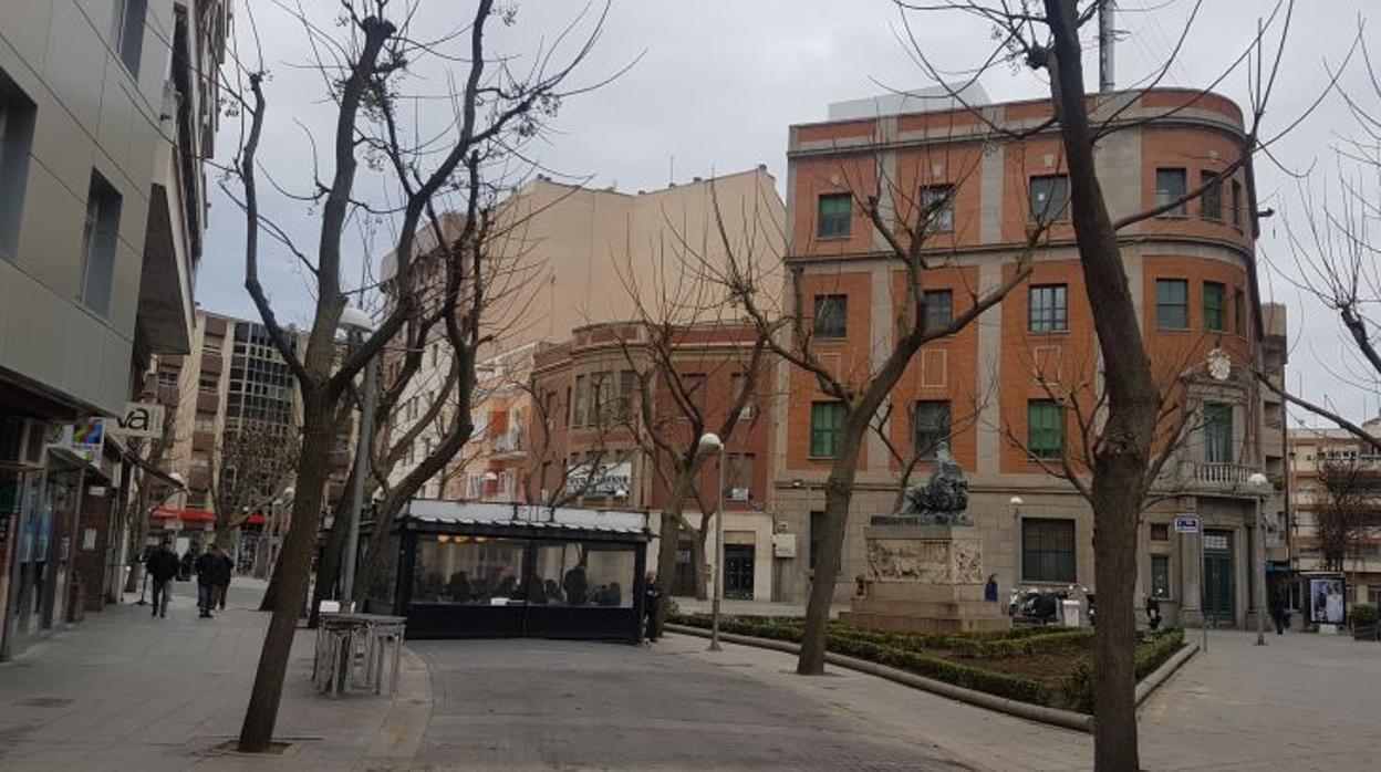 Plaza Cervantes de Ciudad Real, donde han tenido lugar los hechos