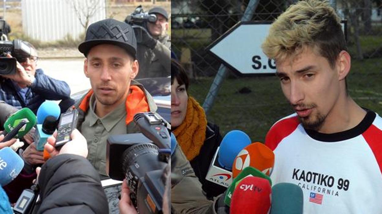 Carlos Cuadrado «Lucho» y Víctor Rodríguez «Viti», dos de los investigados por el caso Arandina
