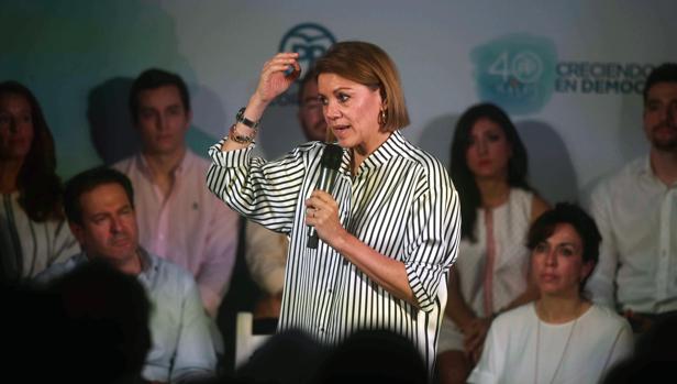 Cospedal llama a los candidatos a condenar conjuntamente la excarcelación de presos de ETA