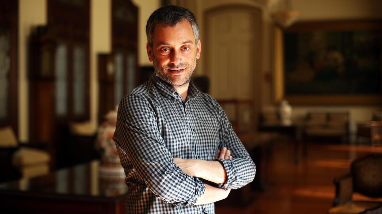 Xulio Ferreiro, alcalde de La Coruña, en el Palacio de María Pita