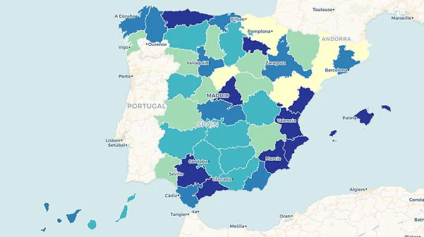 El mapa de las provincias con más peso para elegir al líder del PP