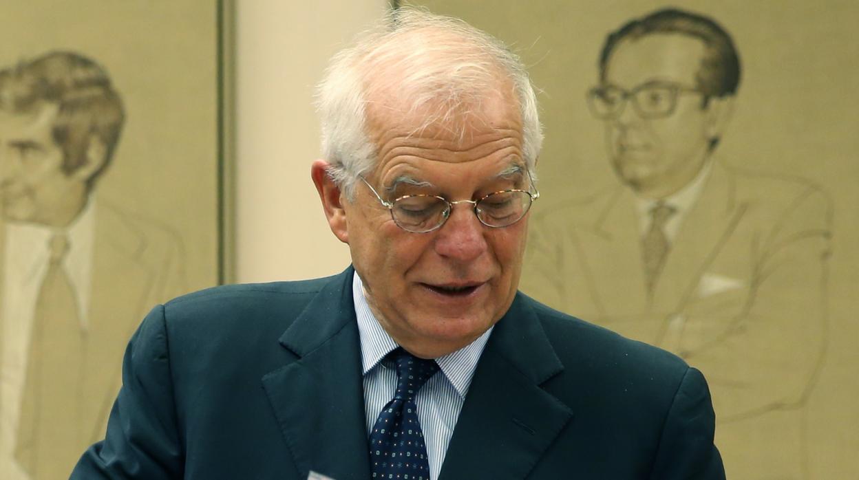 El ministro de Asuntos Exteriores, Josep Borrell, esta semana en el Congreso