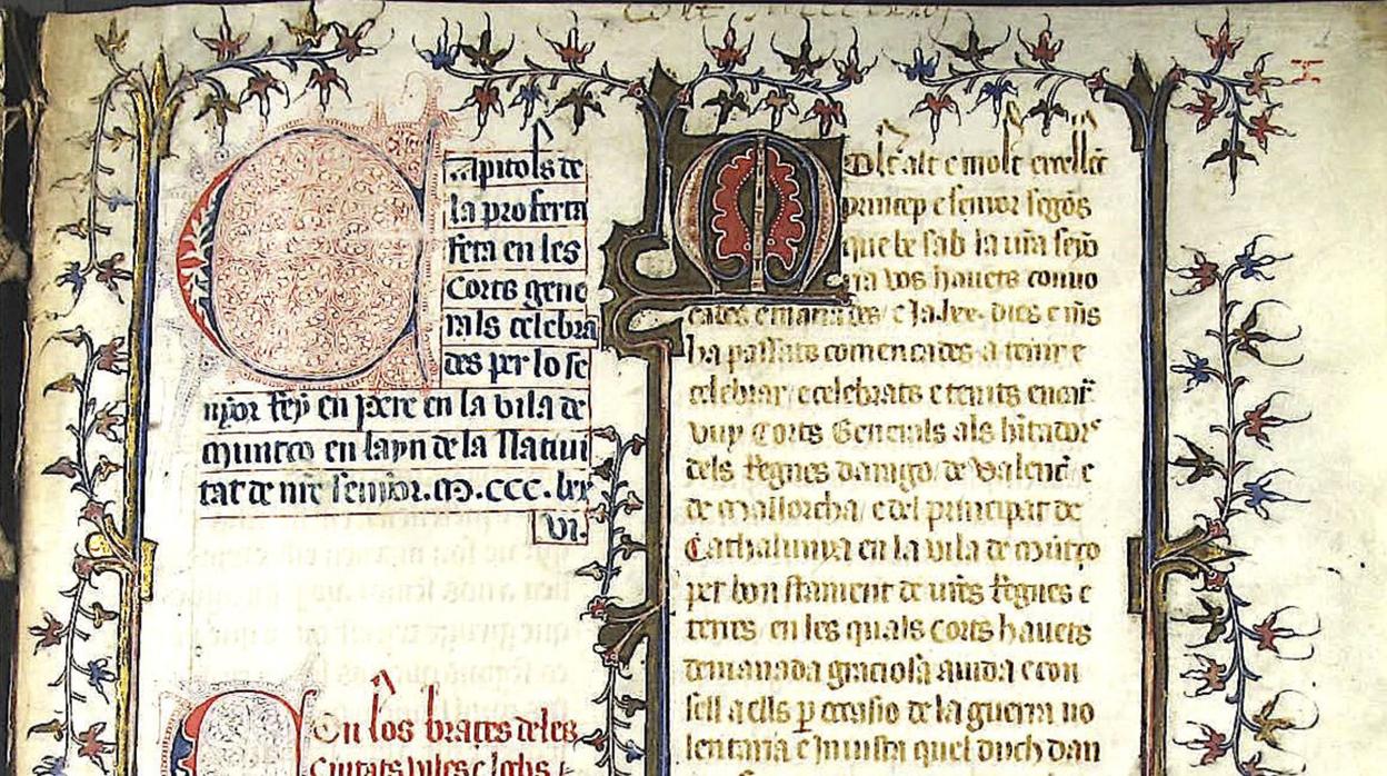 Un detalle del manuscrito descubierto