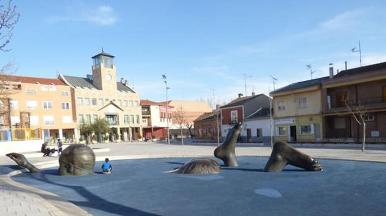 Plaza Mayor del pueblo vallisoletano de La Cistérniga
