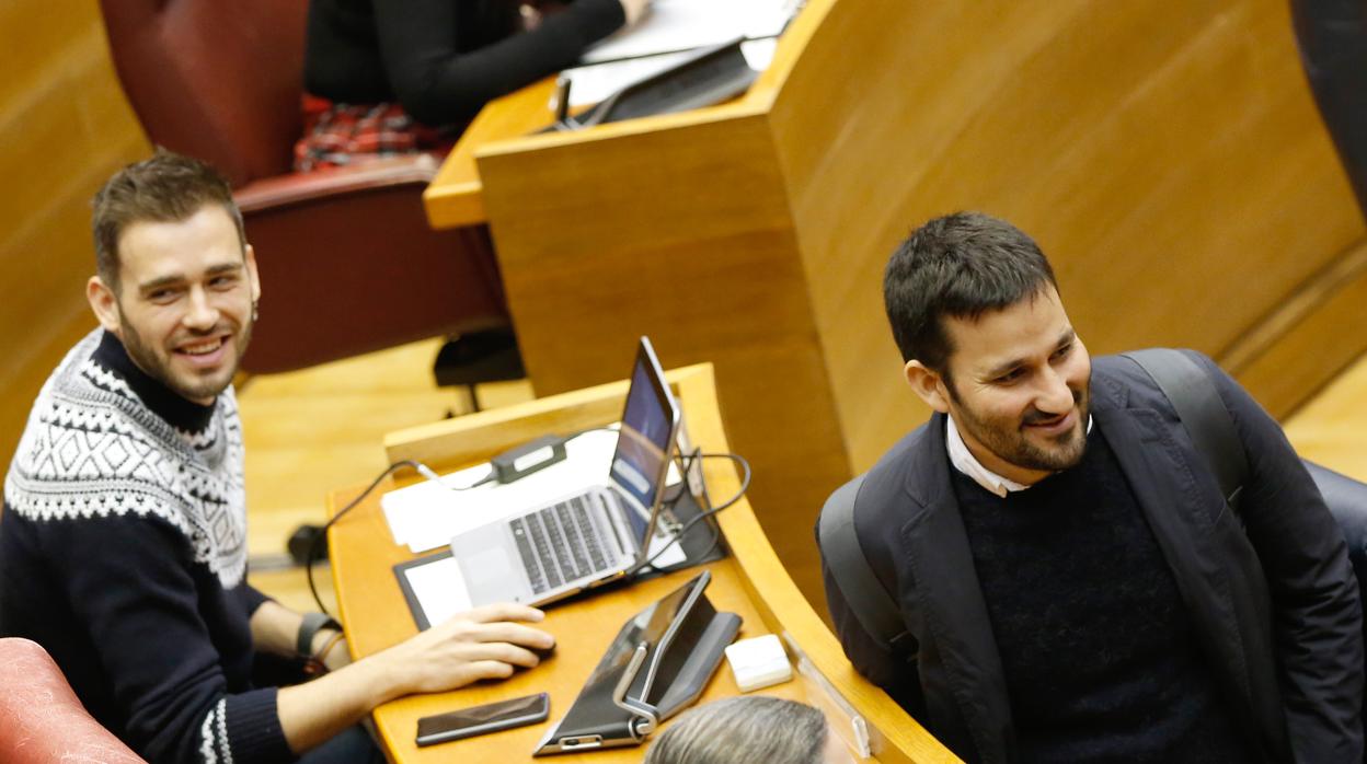 Imagen de Vicent Marzà, en las cortes Valencianas