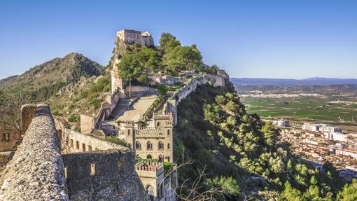 Imagen del famoso castillo de la población de Xàtiva