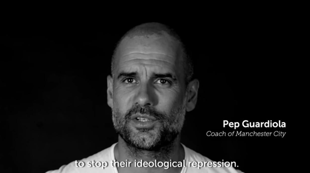 Fotograma del vídeo protagonizado por Pep Guardiola