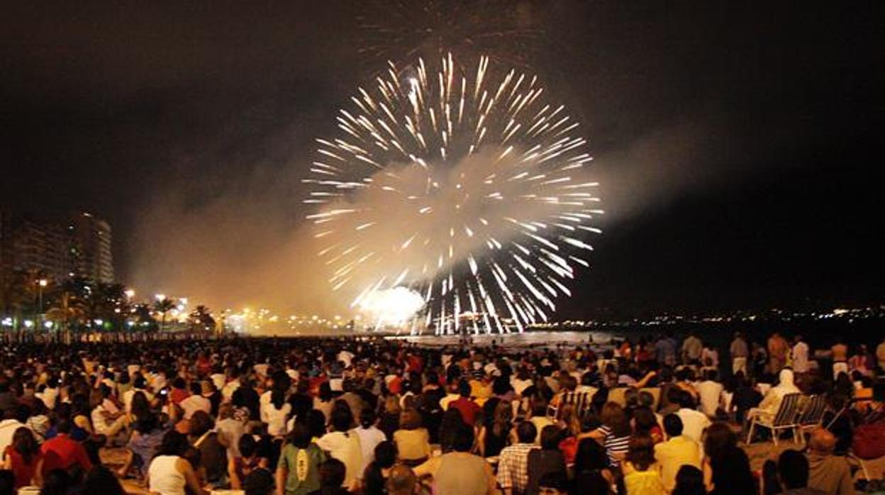 Imagen de la celebración de San Juan en Alicante