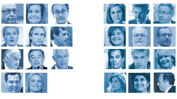 Los líderes del PP que apoyan a los candidatos en las primarias