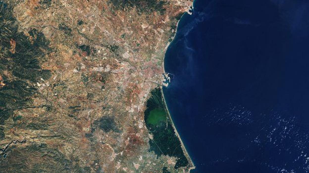 Imagen de la ciudad de Valencia difundida por la ESA