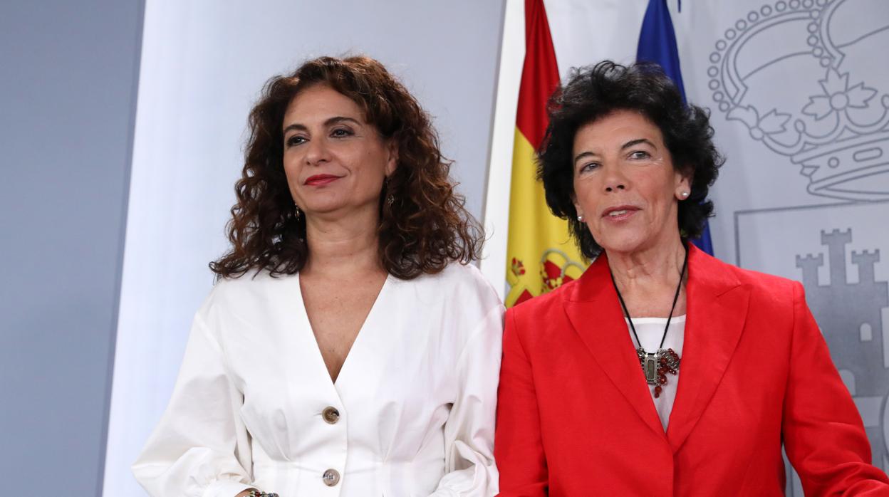 María Jesús Montero e Isabel Celaá