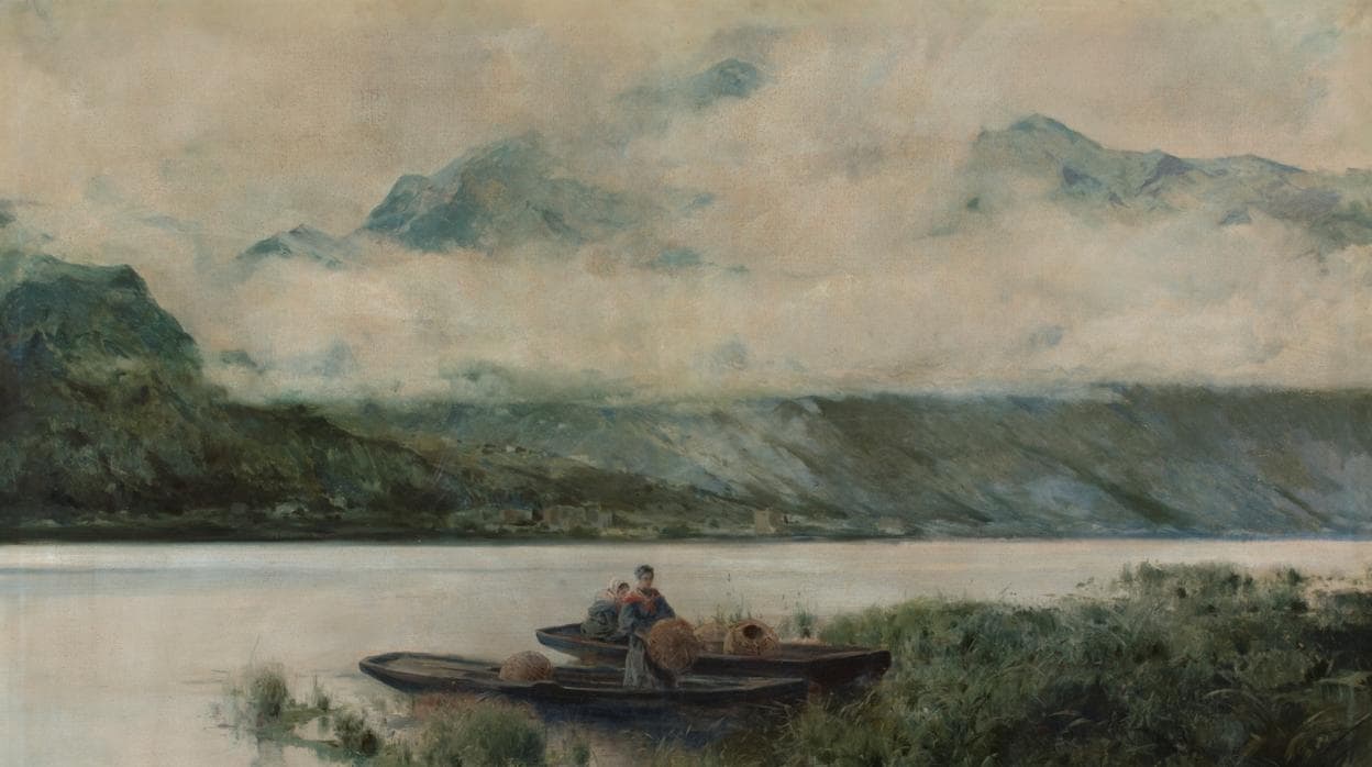 «Lago de Como», de Eliseo Meifrén Roig, uno de los cuadros afectados
