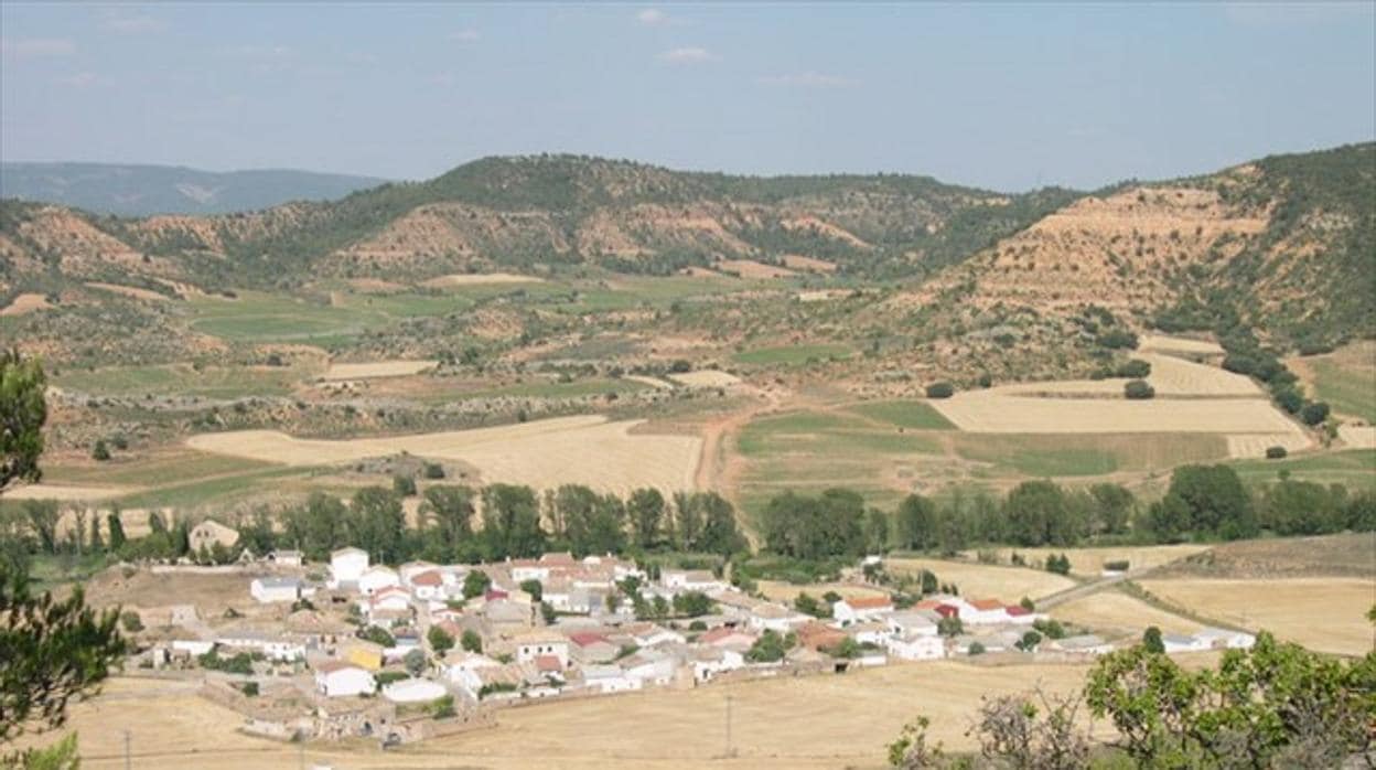 Vista de Villar del Saz de Navalón, en la provincia de Cuenca