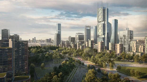 La Castellana del futuro: tres nuevos rascacielos y un gran parque sobre las vías del tren