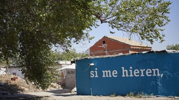 Grafitis para humanizar la Cañada Real