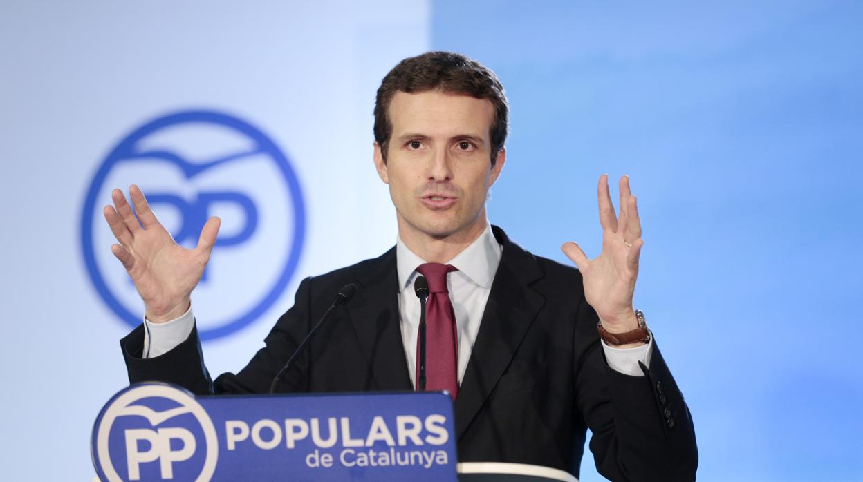 Casado, después del primer Comité Ejecutivo Nacional posterior al XIX Congreso del PP, en Barcelona