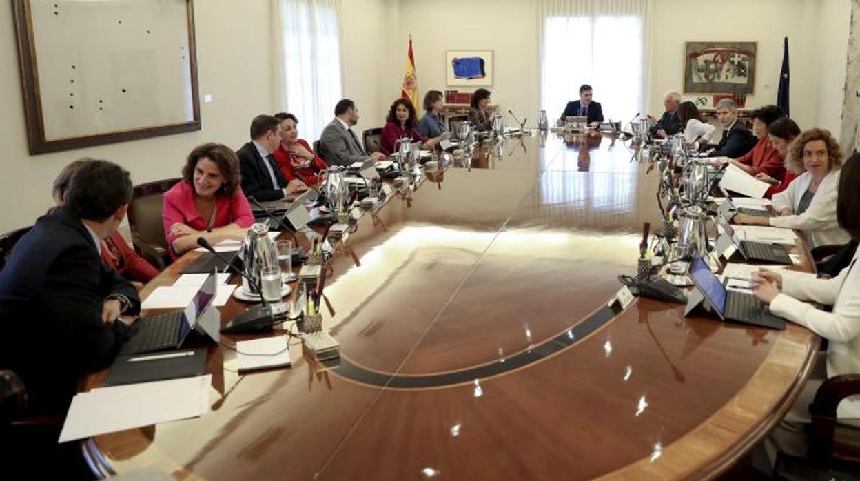 Reunión del Consejo de Ministros en La Moncloa