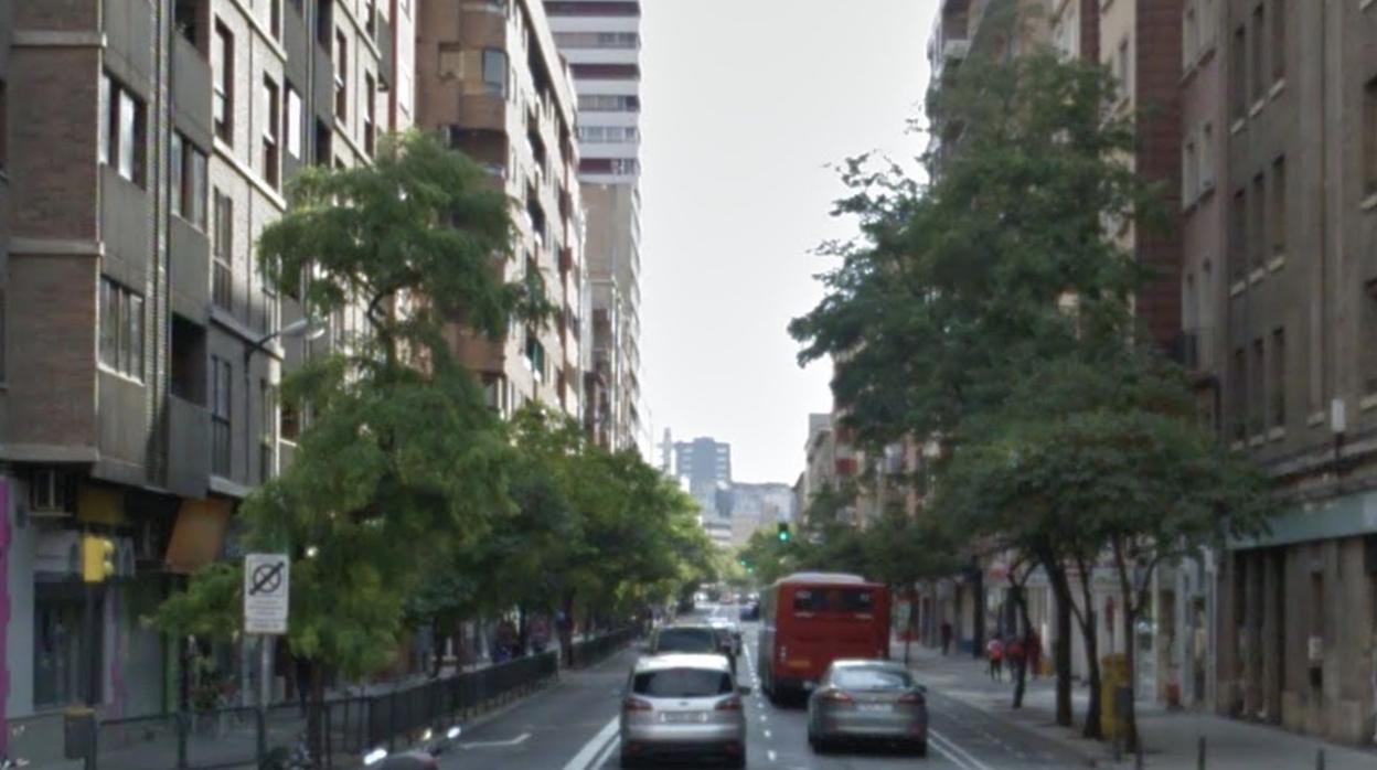 La pelea se produjo en la vivienda familiar, situada en la zaragozana Avenida de Valencia (en la imagen)