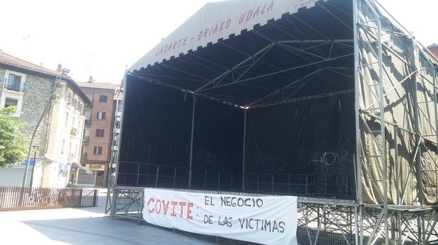 Pancartas de bienvenida en la casa de la hermana de Potros