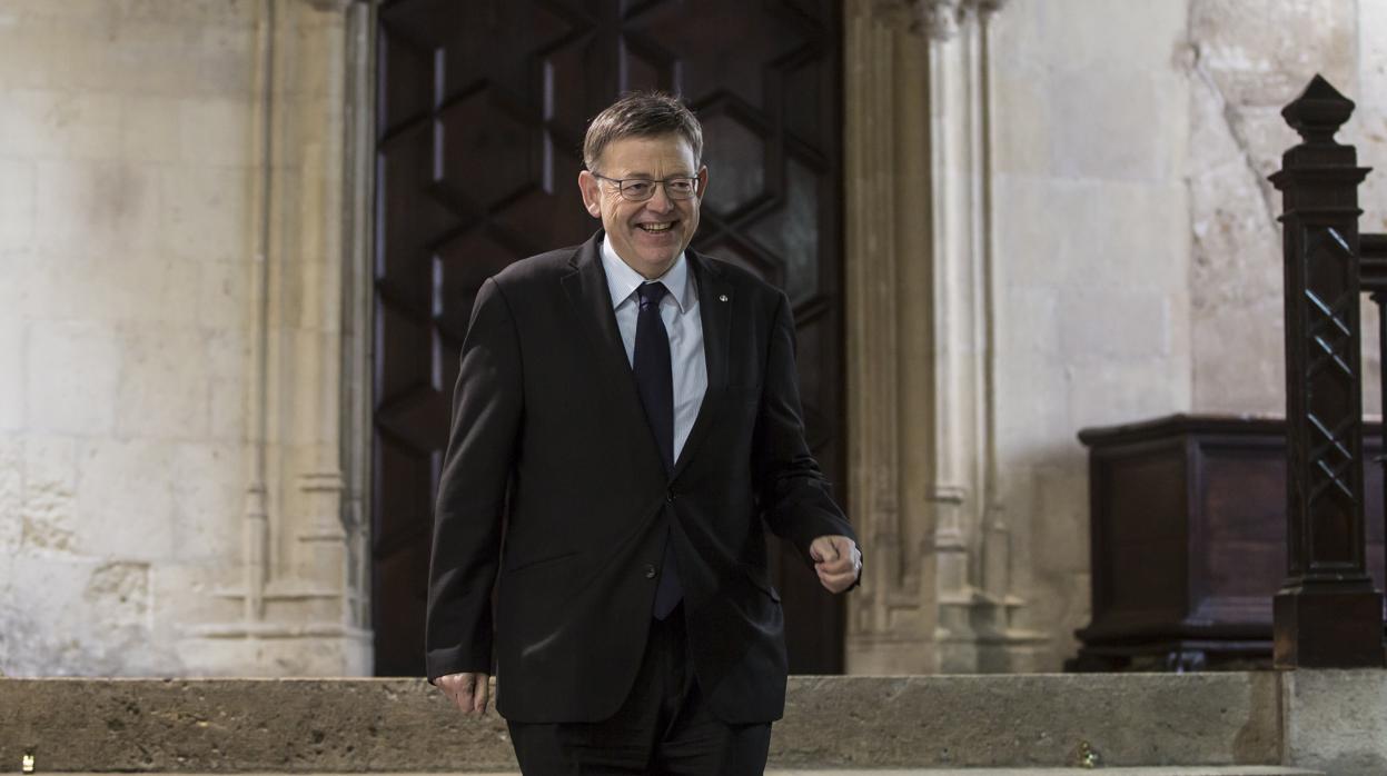 Imagen de Ximo Puig en el Palau de la Generalitat