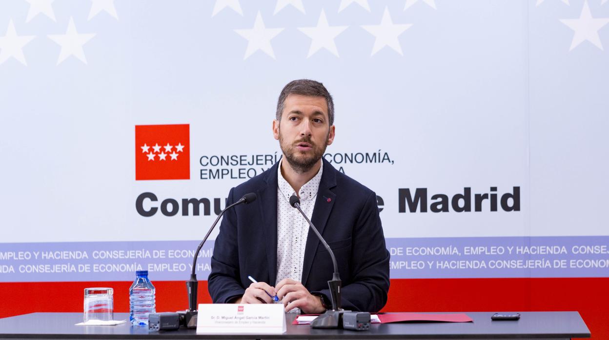El viceconsejero de Hacienda y Empleo de la Comunidad de Madrid, Miguel Ángel García Martín