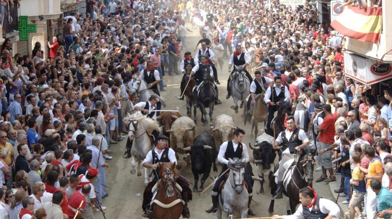 Una edición pasada de la Entrada de Toros y Caballos de Segorbe