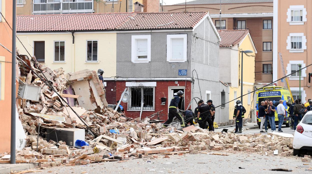 Foto de la vivienda donde se ha producido la explosión