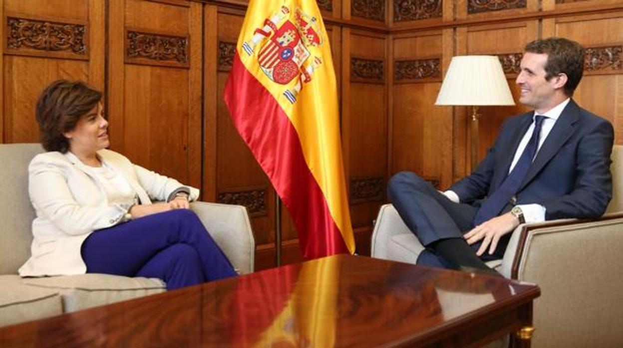 Sáenz de Santamaría y Pablo Casado