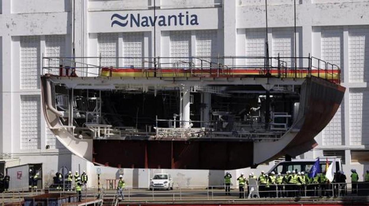 Astilleros de Navantia en Cádiz