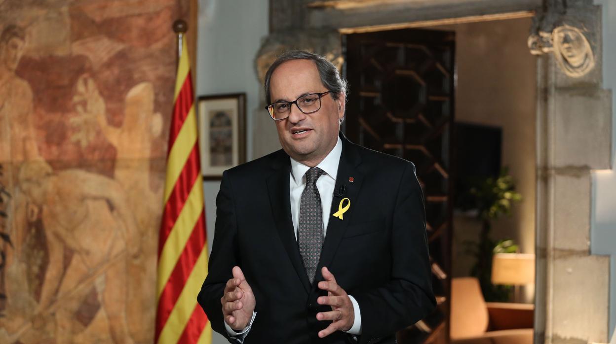 Torra, durante su intervención