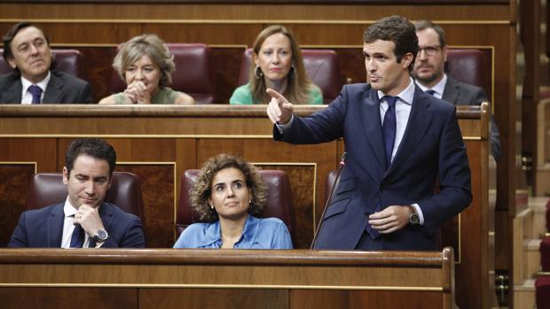 Casado exige a Sánchez que «ponga orden en Cataluña» y aplique el 155 para recuperar la concordia