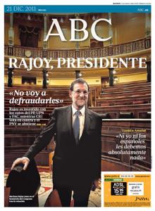 Mariano Rajoy logró el 20 de noviembre de 2011 la segunda mayoría absoluta más alta de toda la democracia, con 186 diputados, solo superada por la del PSOE en 1982. Fue investido un mes después.