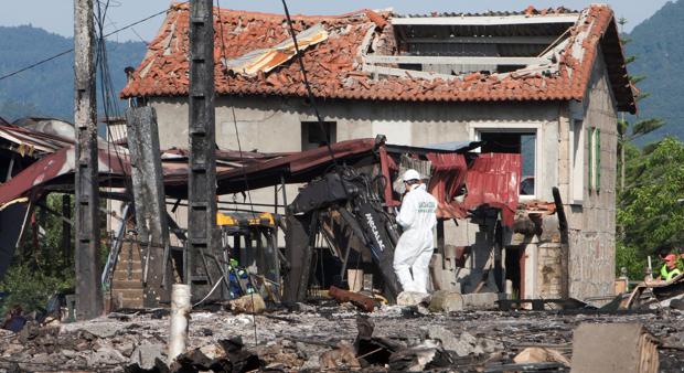 Dos detenidos por intentar saquear las casas afectadas por la explosión de la pirotecnia de Tui