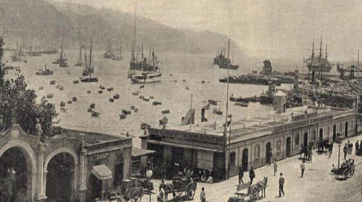 Puerto de Santa Cruz de Tenerife en 1800