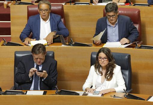 Puig y Oltra en el Debate de Política General en las Cortes Valencianas