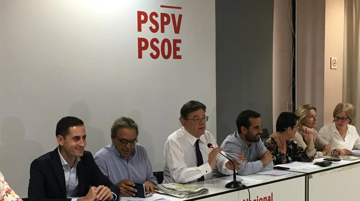 Reunión de la Comisión Ejecutiva Nacional del PSPV-PSOE, este lunes