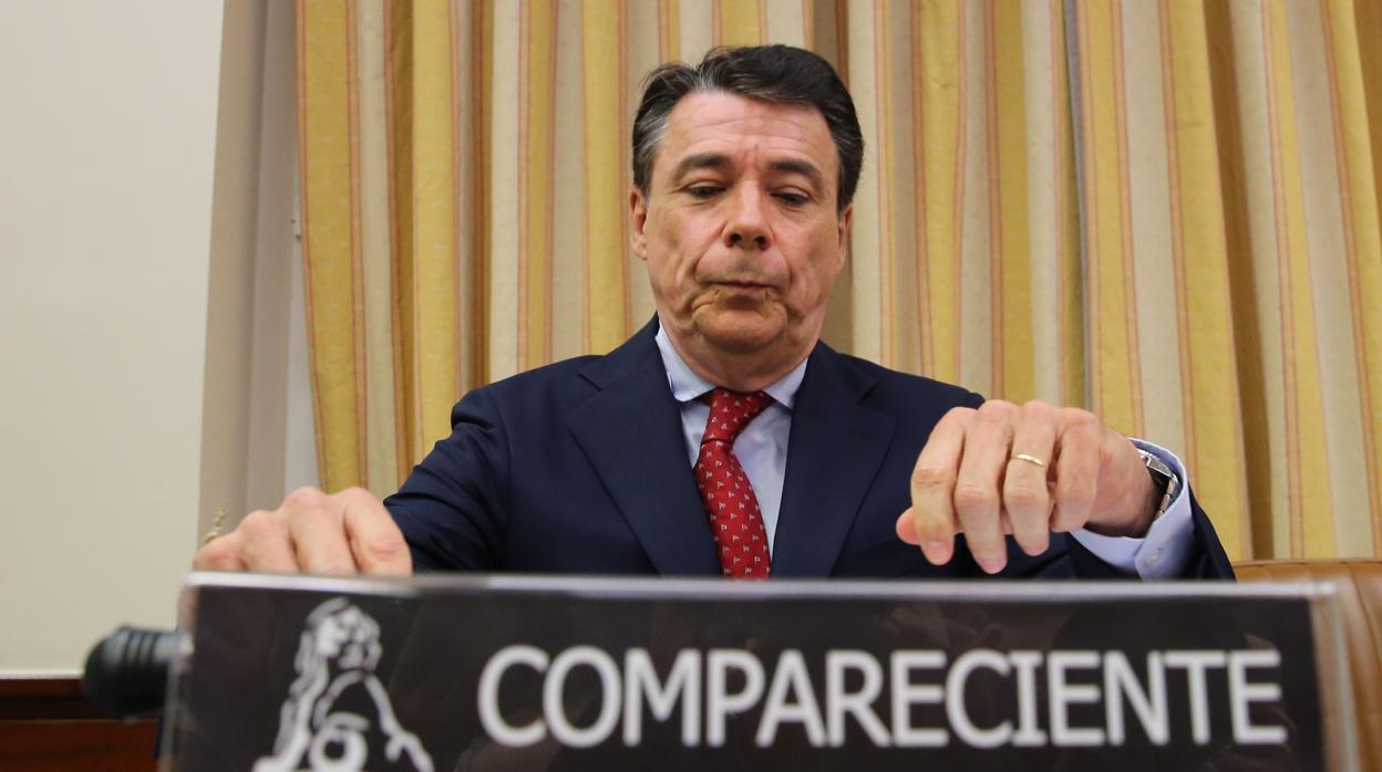 Ignacio González, durante su comparecencia en el Congreso por la presunta financiación ilegal del PP