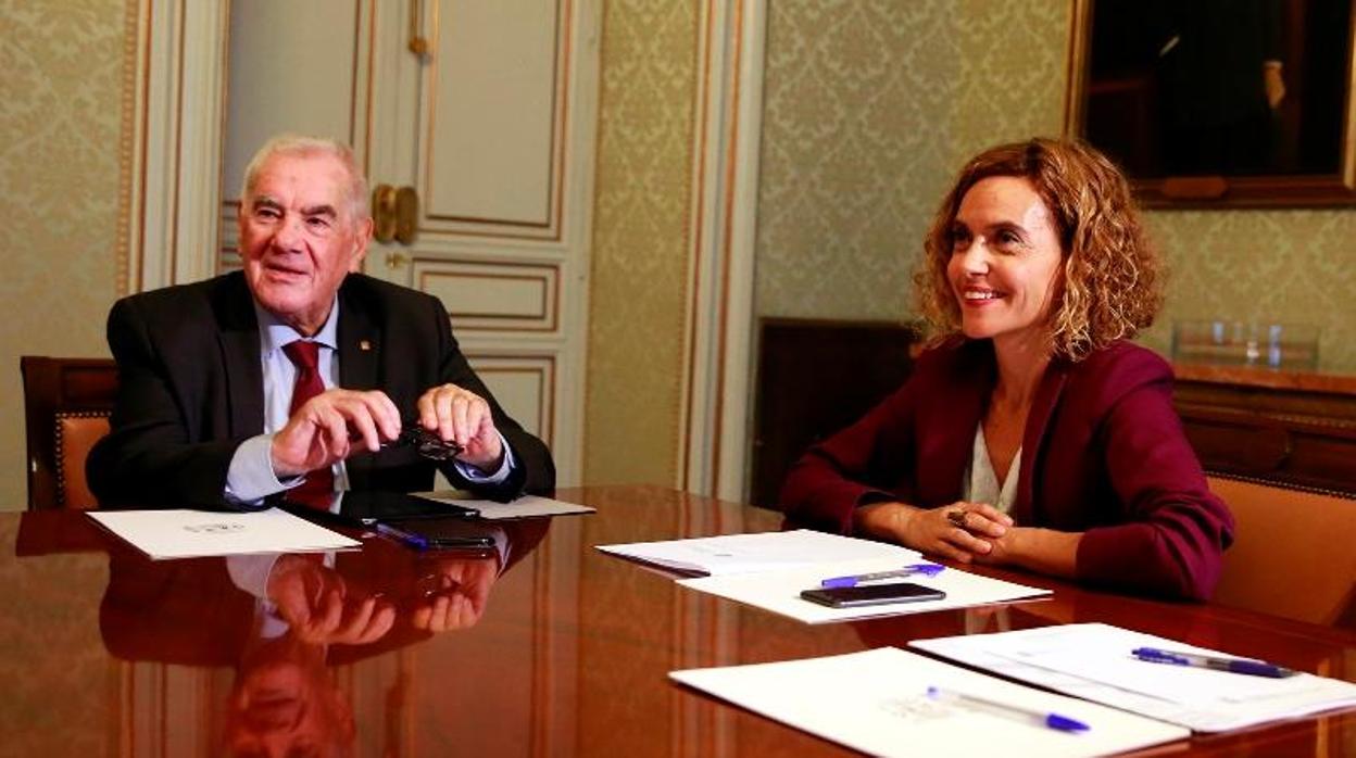 El consejero Maragall y la ministra Batet, en Madrid