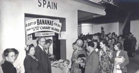 Promoción en el Reino Unido del plátano de Canarias en los años Cincuenta