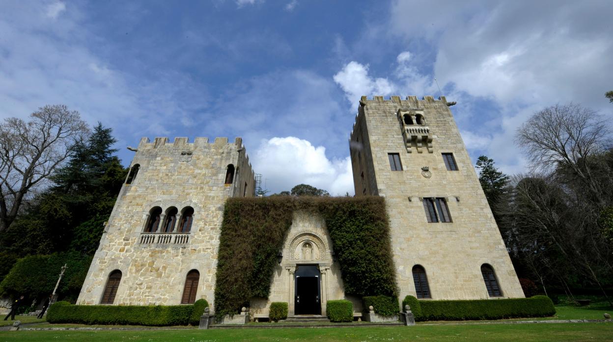 Vista del Pazo de Meiras