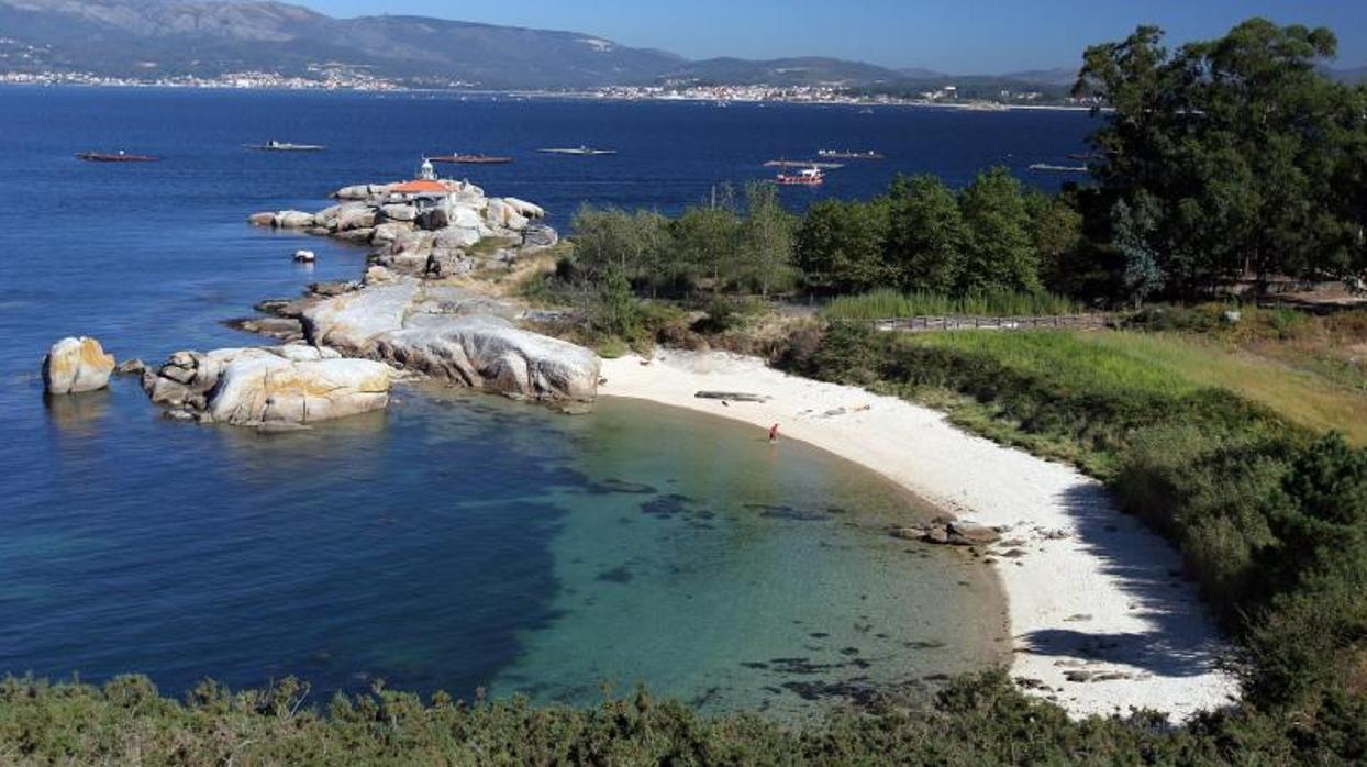 Una playa en la Illa de Arousa