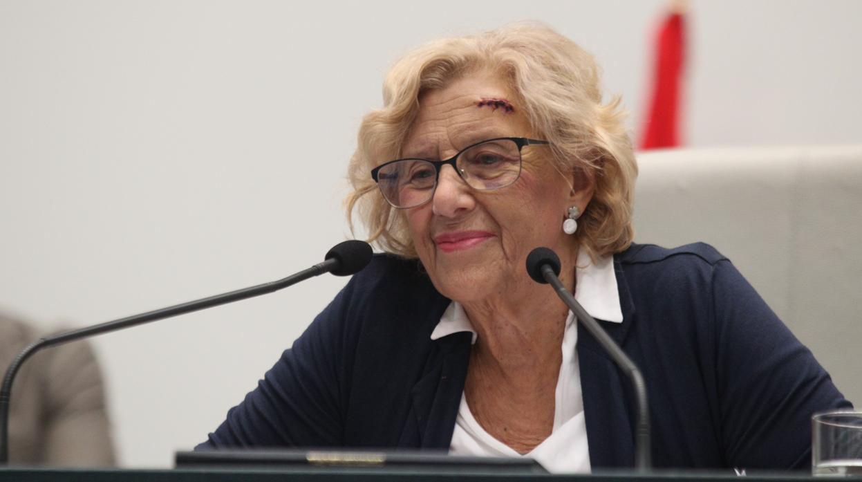 Manuela Carmena durante el Debate del estado de la Ciudad