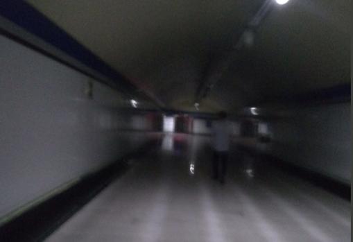 La estación de Usera, apagada por una incidencia en la iluminación