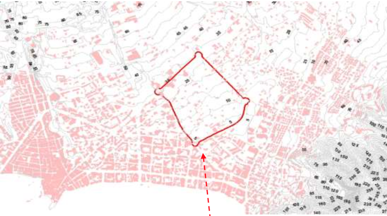 Imagen del plano de ubicación de Ensanche Levante