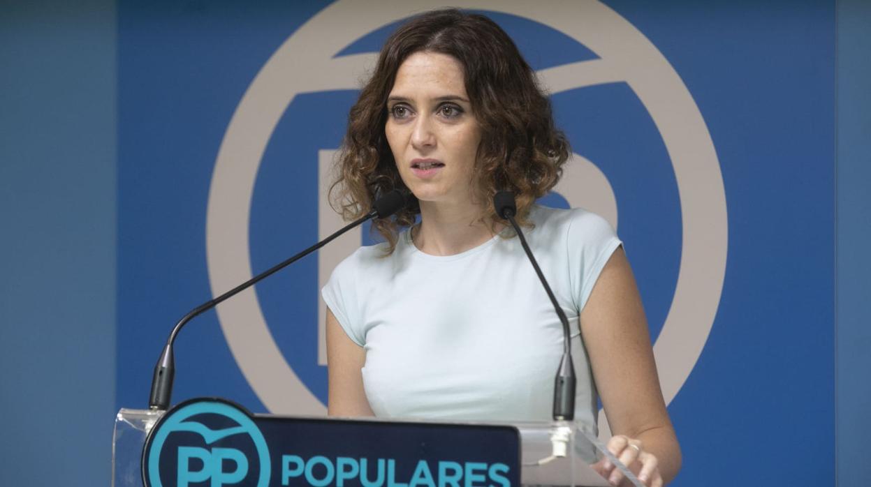 Isabel Díaz Ayuso, portavoz del Comité de Dirección del PP de Madrid