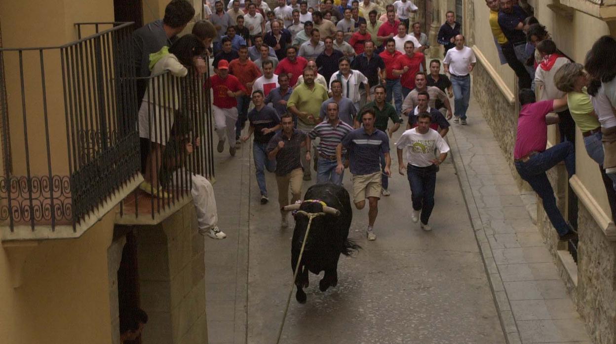 Imagen de archivo de un festejo taurino popular