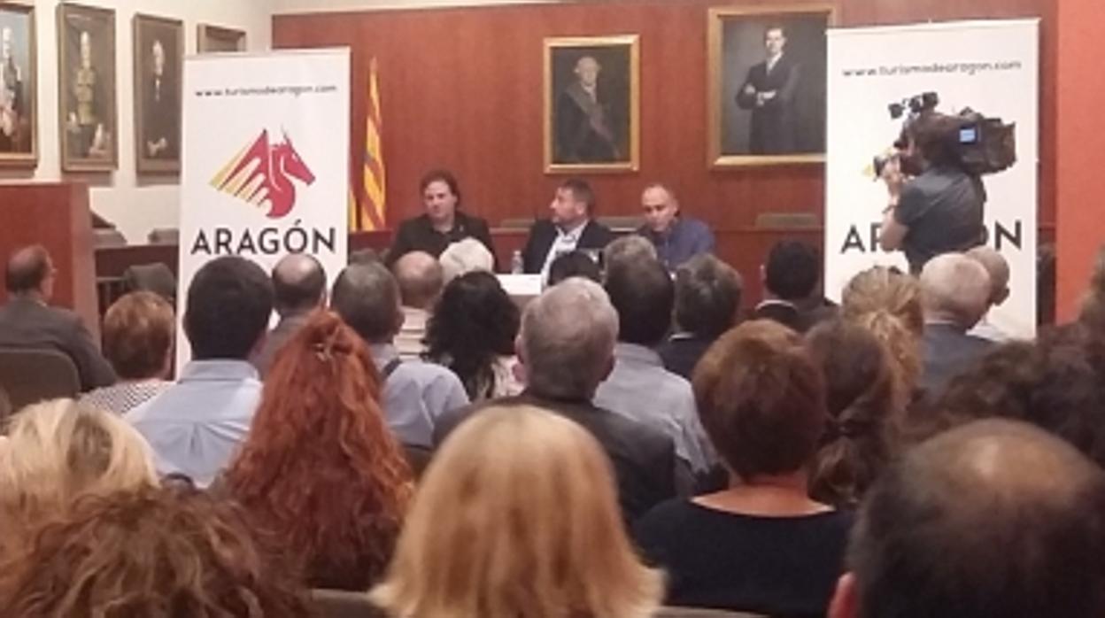 Un momento de la presentación del libro que tuvo lugar en el Museo de Zaragoza