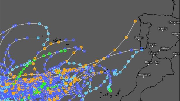 Aemet sobre la temida tormenta tropical «Leslie», que puede llegar a España: «está por ver»