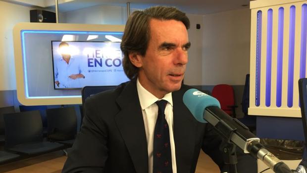 José María Aznar, en Cope: «El PSOE está en un estado de salud comatoso»