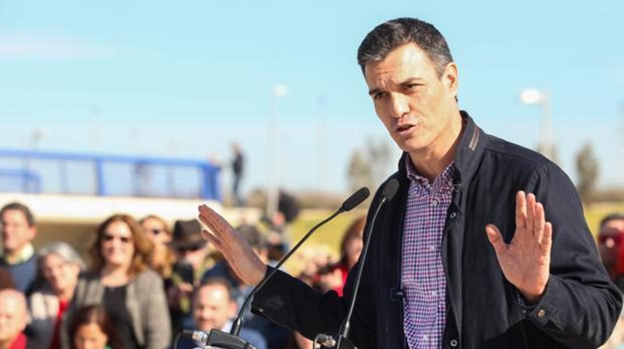 Pedro Sánchez, en un acto en Dos Hermanas